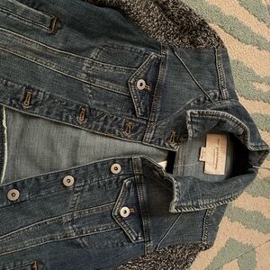 Denim Vest with Button Details